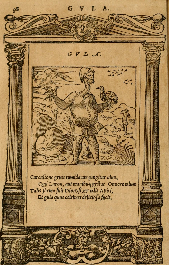 An illustration from Emblemata d'A. Alciati : denuo ab ipso autore recognita ac, quae desiderabantur, imaginibus locupletata : accesserunt noua aliquot ab autore emblemata, suis quoque eiconibus insignita, 1550, leaf 101