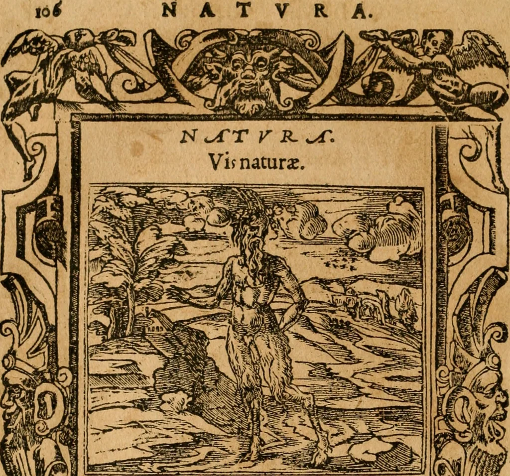 An illustration from Emblemata d'A. Alciati : denuo ab ipso autore recognita ac, quae desiderabantur, imaginibus locupletata : accesserunt noua aliquot ab autore emblemata, suis quoque eiconibus insignita, 1550, leaf 109