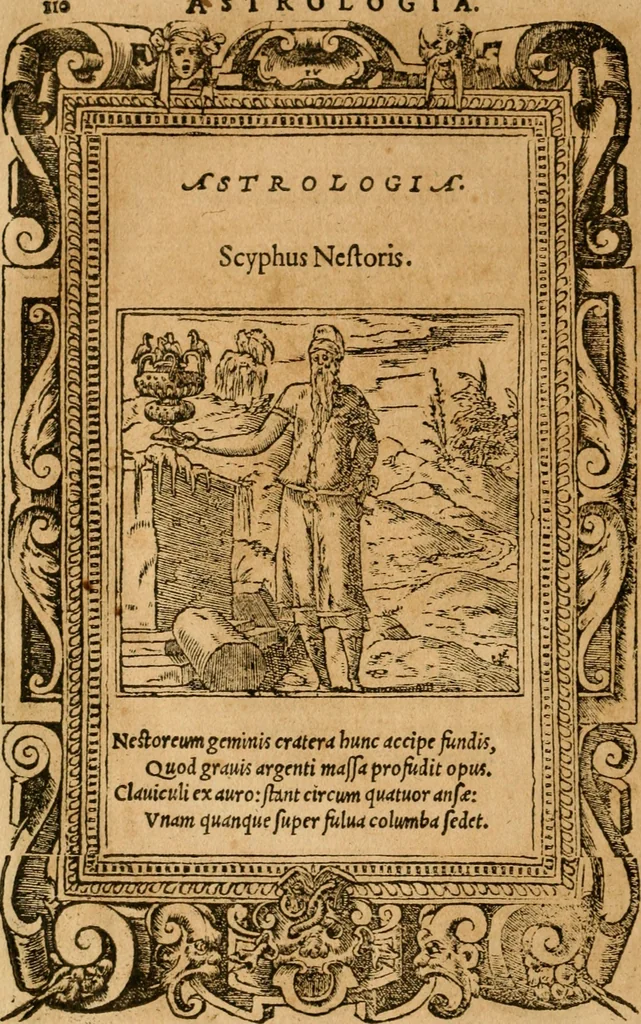 An illustration from Emblemata d'A. Alciati : denuo ab ipso autore recognita ac, quae desiderabantur, imaginibus locupletata : accesserunt noua aliquot ab autore emblemata, suis quoque eiconibus insignita, 1550, leaf 113