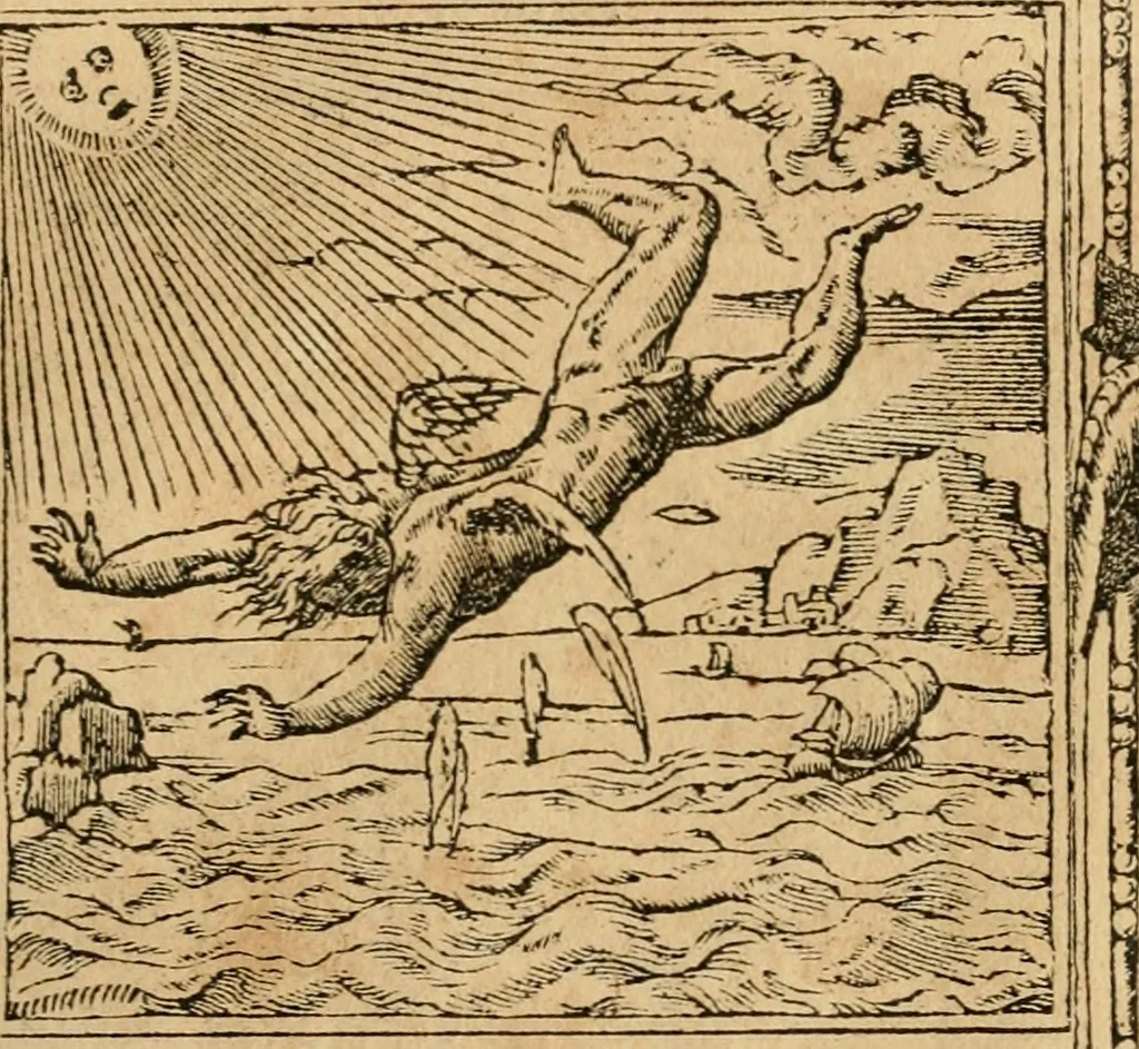 An illustration from Emblemata d'A. Alciati : denuo ab ipso autore recognita ac, quae desiderabantur, imaginibus locupletata : accesserunt noua aliquot ab autore emblemata, suis quoque eiconibus insignita, 1550, leaf 116