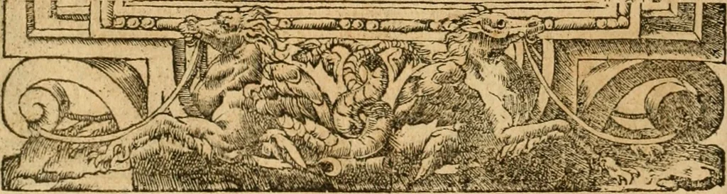 An illustration from Emblemata d'A. Alciati : denuo ab ipso autore recognita ac, quae desiderabantur, imaginibus locupletata : accesserunt noua aliquot ab autore emblemata, suis quoque eiconibus insignita, 1550, leaf 117