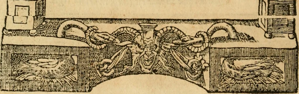 An illustration from Emblemata d'A. Alciati : denuo ab ipso autore recognita ac, quae desiderabantur, imaginibus locupletata : accesserunt noua aliquot ab autore emblemata, suis quoque eiconibus insignita, 1550, leaf 123