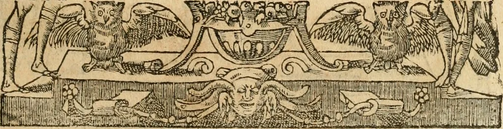 An illustration from Emblemata d'A. Alciati : denuo ab ipso autore recognita ac, quae desiderabantur, imaginibus locupletata : accesserunt noua aliquot ab autore emblemata, suis quoque eiconibus insignita, 1550, leaf 126
