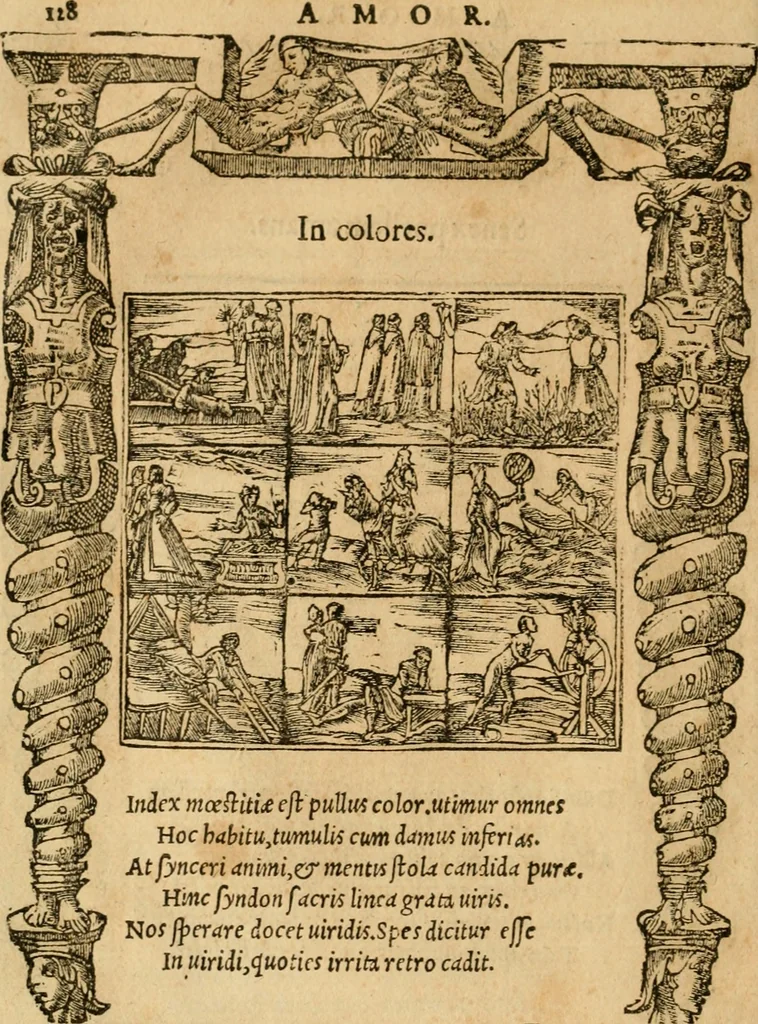 An illustration from Emblemata d'A. Alciati : denuo ab ipso autore recognita ac, quae desiderabantur, imaginibus locupletata : accesserunt noua aliquot ab autore emblemata, suis quoque eiconibus insignita, 1550, leaf 131