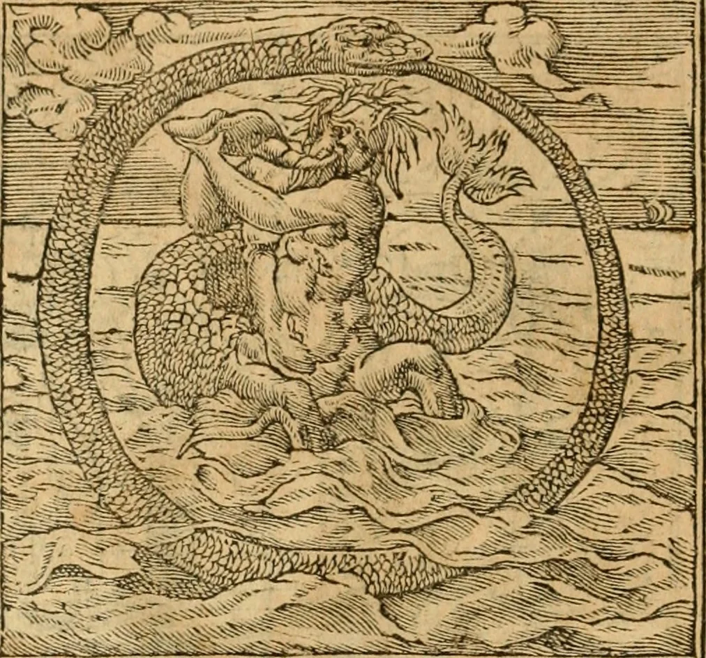An illustration from Emblemata d'A. Alciati : denuo ab ipso autore recognita ac, quae desiderabantur, imaginibus locupletata : accesserunt noua aliquot ab autore emblemata, suis quoque eiconibus insignita, 1550, leaf 147