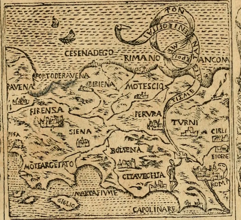An illustration from Emblemata d'A. Alciati : denuo ab ipso autore recognita ac, quae desiderabantur, imaginibus locupletata : accesserunt noua aliquot ab autore emblemata, suis quoque eiconibus insignita, 1550, leaf 148