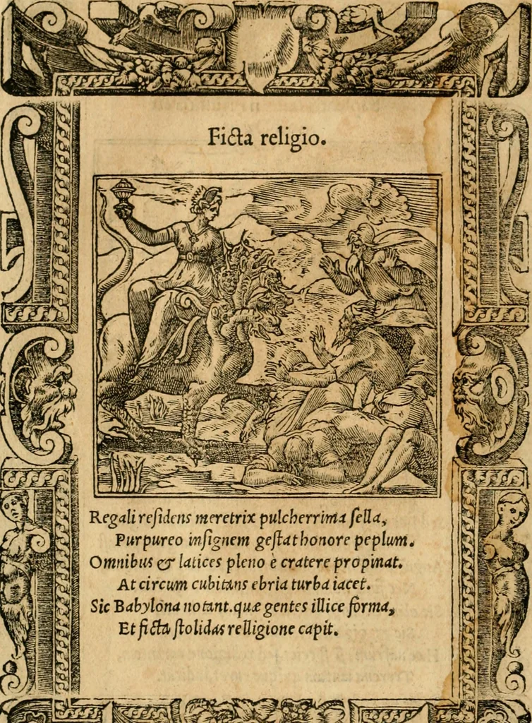 An illustration from Emblemata d'A. Alciati : denuo ab ipso autore recognita ac, quae desiderabantur, imaginibus locupletata : accesserunt noua aliquot ab autore emblemata, suis quoque eiconibus insignita, 1550, leaf 15