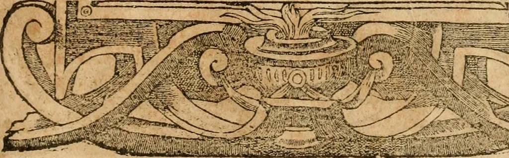 An illustration from Emblemata d'A. Alciati : denuo ab ipso autore recognita ac, quae desiderabantur, imaginibus locupletata : accesserunt noua aliquot ab autore emblemata, suis quoque eiconibus insignita, 1550, leaf 164