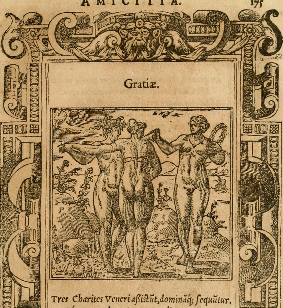 An illustration from Emblemata d'A. Alciati : denuo ab ipso autore recognita ac, quae desiderabantur, imaginibus locupletata : accesserunt noua aliquot ab autore emblemata, suis quoque eiconibus insignita, 1550, leaf 178