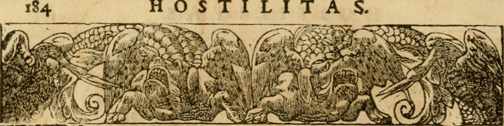 An illustration from Emblemata d'A. Alciati : denuo ab ipso autore recognita ac, quae desiderabantur, imaginibus locupletata : accesserunt noua aliquot ab autore emblemata, suis quoque eiconibus insignita, 1550, leaf 185