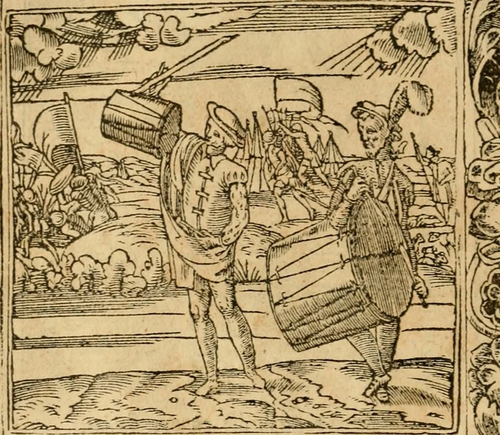 An illustration from Emblemata d'A. Alciati : denuo ab ipso autore recognita ac, quae desiderabantur, imaginibus locupletata : accesserunt noua aliquot ab autore emblemata, suis quoque eiconibus insignita, 1550, leaf 185