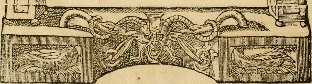 An illustration from Emblemata d'A. Alciati : denuo ab ipso autore recognita ac, quae desiderabantur, imaginibus locupletata : accesserunt noua aliquot ab autore emblemata, suis quoque eiconibus insignita, 1550, leaf 189