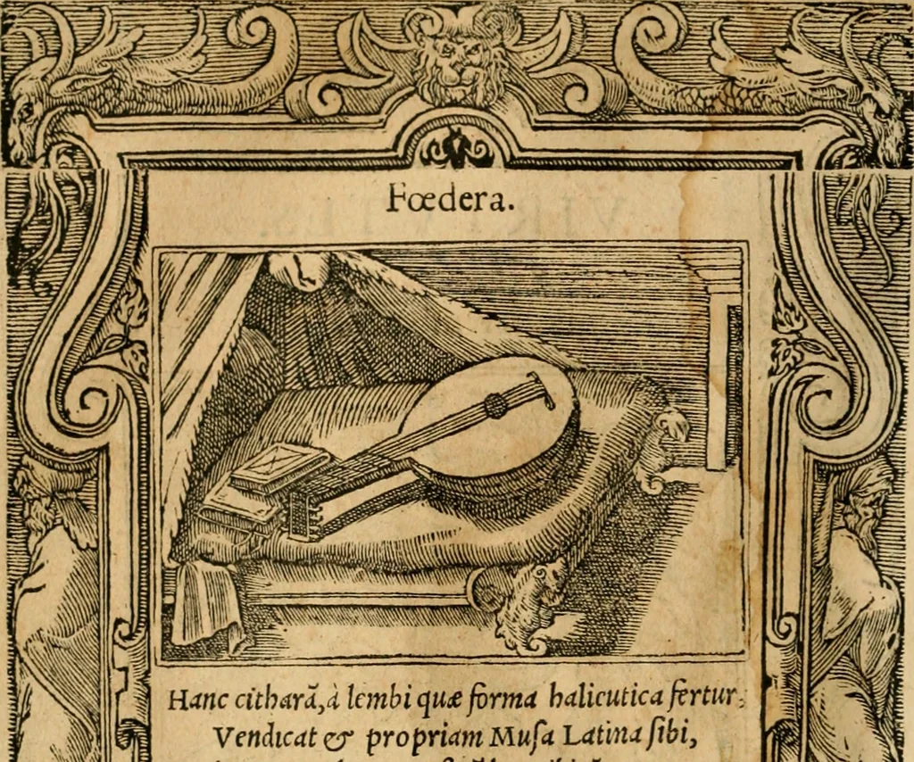An illustration from Emblemata d'A. Alciati : denuo ab ipso autore recognita ac, quae desiderabantur, imaginibus locupletata : accesserunt noua aliquot ab autore emblemata, suis quoque eiconibus insignita, 1550, leaf 19