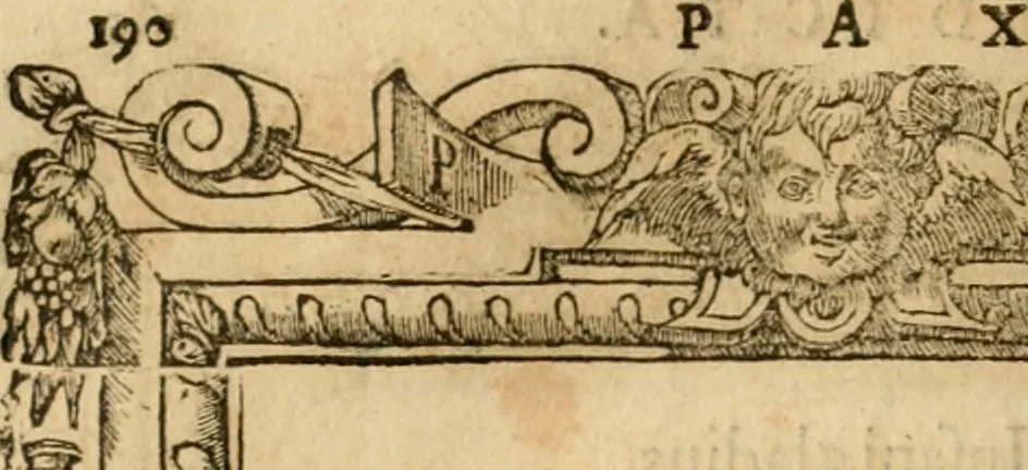 An illustration from Emblemata d'A. Alciati : denuo ab ipso autore recognita ac, quae desiderabantur, imaginibus locupletata : accesserunt noua aliquot ab autore emblemata, suis quoque eiconibus insignita, 1550, leaf 195