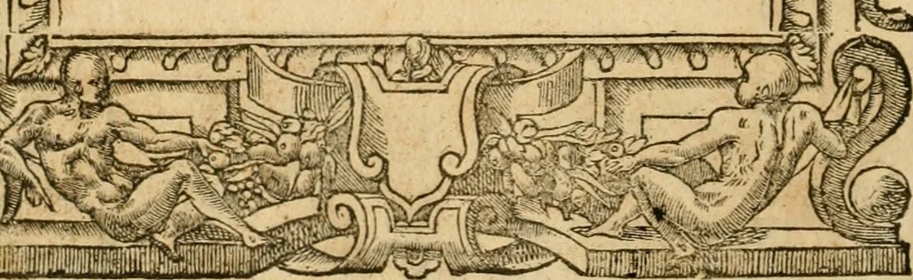 An illustration from Emblemata d'A. Alciati : denuo ab ipso autore recognita ac, quae desiderabantur, imaginibus locupletata : accesserunt noua aliquot ab autore emblemata, suis quoque eiconibus insignita, 1550, leaf 195