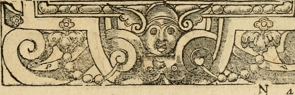 An illustration from Emblemata d'A. Alciati : denuo ab ipso autore recognita ac, quae desiderabantur, imaginibus locupletata : accesserunt noua aliquot ab autore emblemata, suis quoque eiconibus insignita, 1550, leaf 202