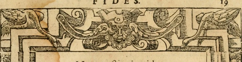 An illustration from Emblemata d'A. Alciati : denuo ab ipso autore recognita ac, quae desiderabantur, imaginibus locupletata : accesserunt noua aliquot ab autore emblemata, suis quoque eiconibus insignita, 1550, leaf 22