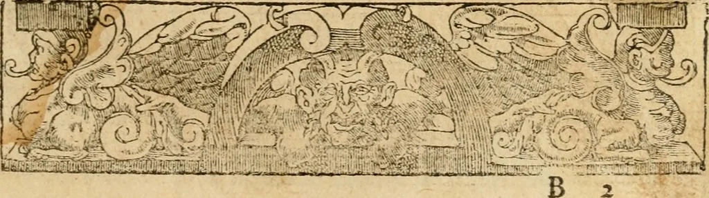 An illustration from Emblemata d'A. Alciati : denuo ab ipso autore recognita ac, quae desiderabantur, imaginibus locupletata : accesserunt noua aliquot ab autore emblemata, suis quoque eiconibus insignita, 1550, leaf 22