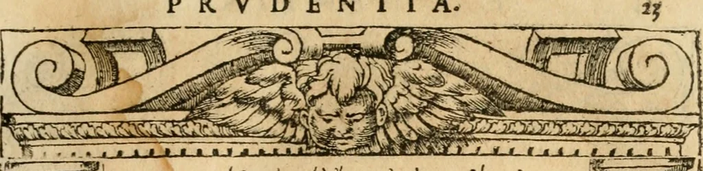 An illustration from Emblemata d'A. Alciati : denuo ab ipso autore recognita ac, quae desiderabantur, imaginibus locupletata : accesserunt noua aliquot ab autore emblemata, suis quoque eiconibus insignita, 1550, leaf 26