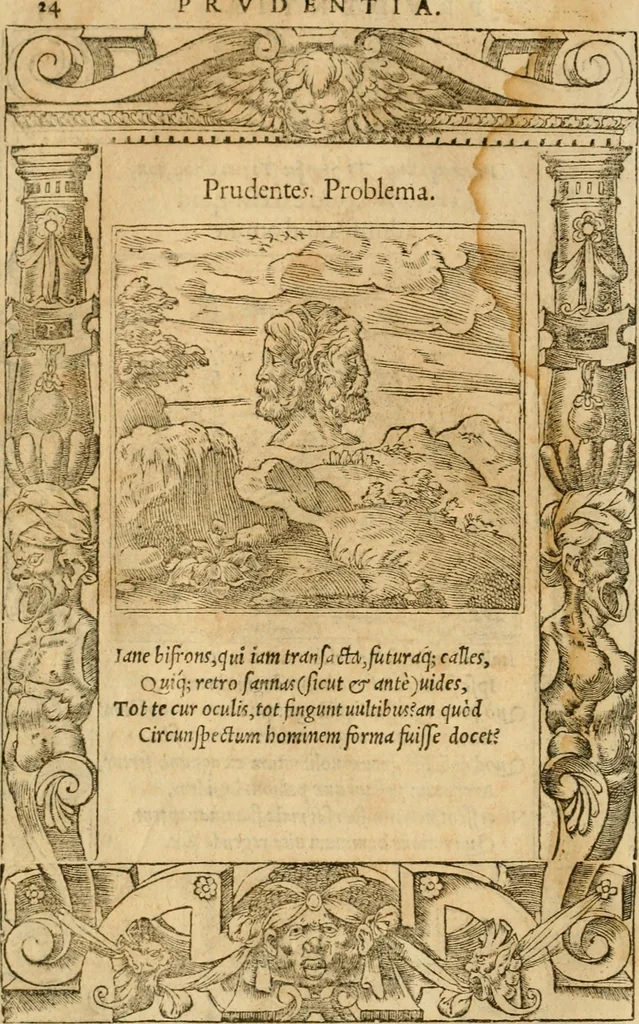 An illustration from Emblemata d'A. Alciati : denuo ab ipso autore recognita ac, quae desiderabantur, imaginibus locupletata : accesserunt noua aliquot ab autore emblemata, suis quoque eiconibus insignita, 1550, leaf 27
