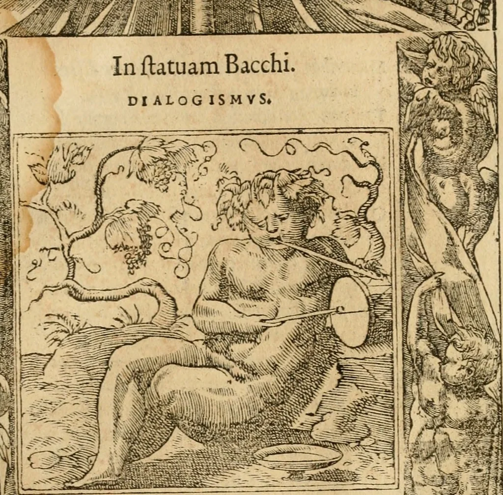 An illustration from Emblemata d'A. Alciati : denuo ab ipso autore recognita ac, quae desiderabantur, imaginibus locupletata : accesserunt noua aliquot ab autore emblemata, suis quoque eiconibus insignita, 1550, leaf 34