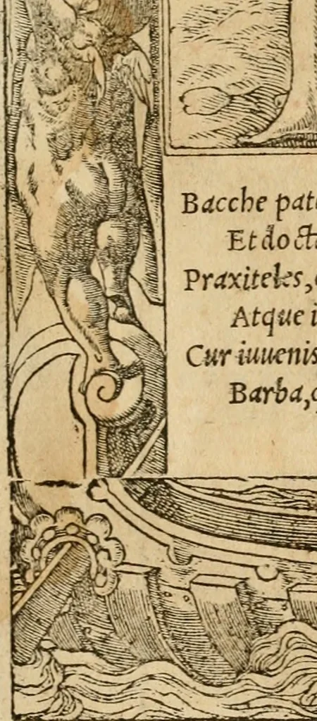 An illustration from Emblemata d'A. Alciati : denuo ab ipso autore recognita ac, quae desiderabantur, imaginibus locupletata : accesserunt noua aliquot ab autore emblemata, suis quoque eiconibus insignita, 1550, leaf 34