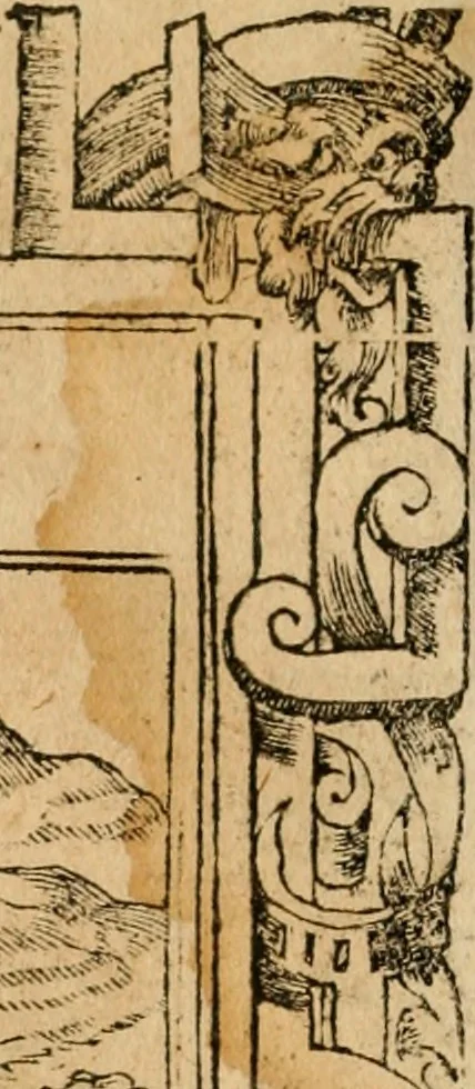 An illustration from Emblemata d'A. Alciati : denuo ab ipso autore recognita ac, quae desiderabantur, imaginibus locupletata : accesserunt noua aliquot ab autore emblemata, suis quoque eiconibus insignita, 1550, leaf 39