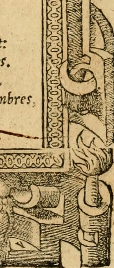 An illustration from Emblemata d'A. Alciati : denuo ab ipso autore recognita ac, quae desiderabantur, imaginibus locupletata : accesserunt noua aliquot ab autore emblemata, suis quoque eiconibus insignita, 1550, leaf 47