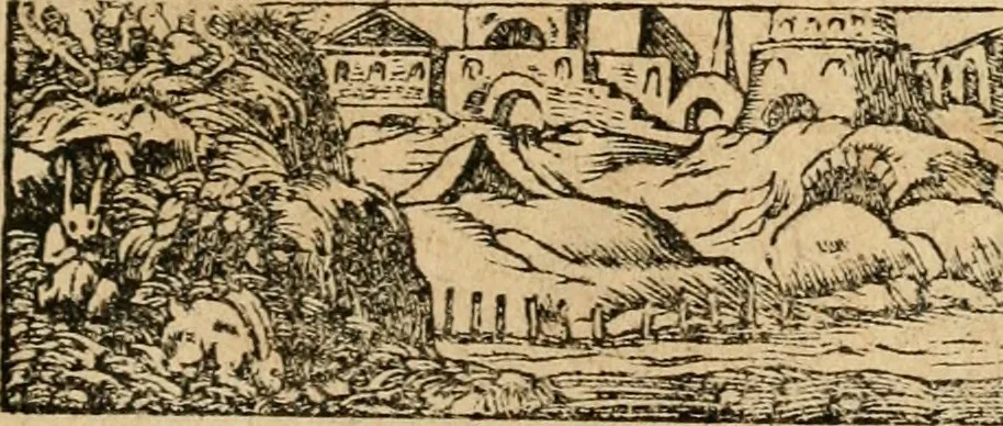 An illustration from Emblemata d'A. Alciati : denuo ab ipso autore recognita ac, quae desiderabantur, imaginibus locupletata : accesserunt noua aliquot ab autore emblemata, suis quoque eiconibus insignita, 1550, leaf 60