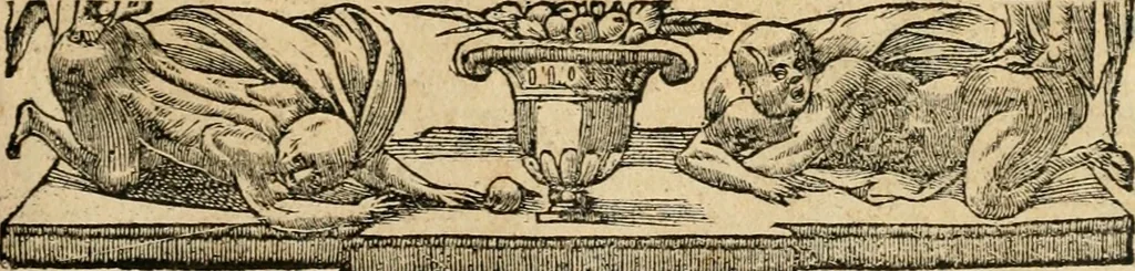 An illustration from Emblemata d'A. Alciati : denuo ab ipso autore recognita ac, quae desiderabantur, imaginibus locupletata : accesserunt noua aliquot ab autore emblemata, suis quoque eiconibus insignita, 1550, leaf 72