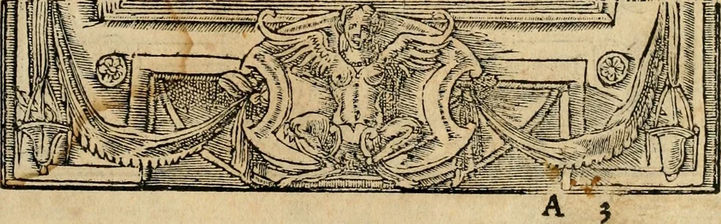 An illustration from Emblemata d'A. Alciati : denuo ab ipso autore recognita ac, quae desiderabantur, imaginibus locupletata : accesserunt noua aliquot ab autore emblemata, suis quoque eiconibus insignita, 1550, leaf 8