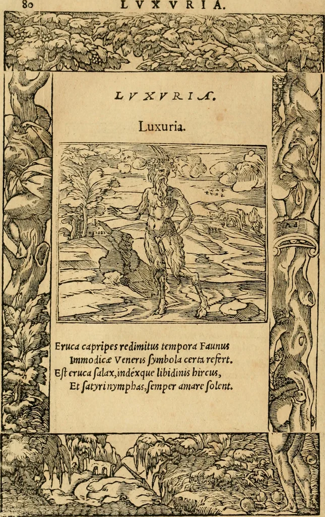 An illustration from Emblemata d'A. Alciati : denuo ab ipso autore recognita ac, quae desiderabantur, imaginibus locupletata : accesserunt noua aliquot ab autore emblemata, suis quoque eiconibus insignita, 1550, leaf 83