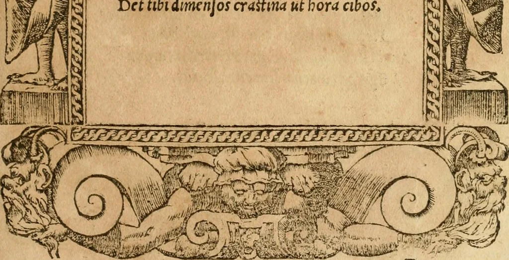 An illustration from Emblemata d'A. Alciati : denuo ab ipso autore recognita ac, quae desiderabantur, imaginibus locupletata : accesserunt noua aliquot ab autore emblemata, suis quoque eiconibus insignita, 1550, leaf 92