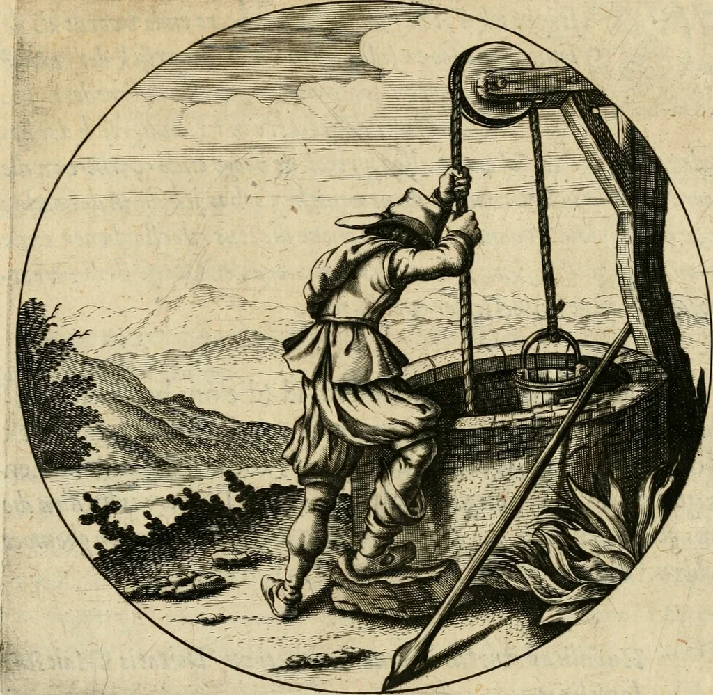 An illustration from Emblemata : emblemes chrestienes et morales : sinne-beelden, streckende tot christelicke bedenckinghe ende leere der zedicheyt, 1625, leaf 100