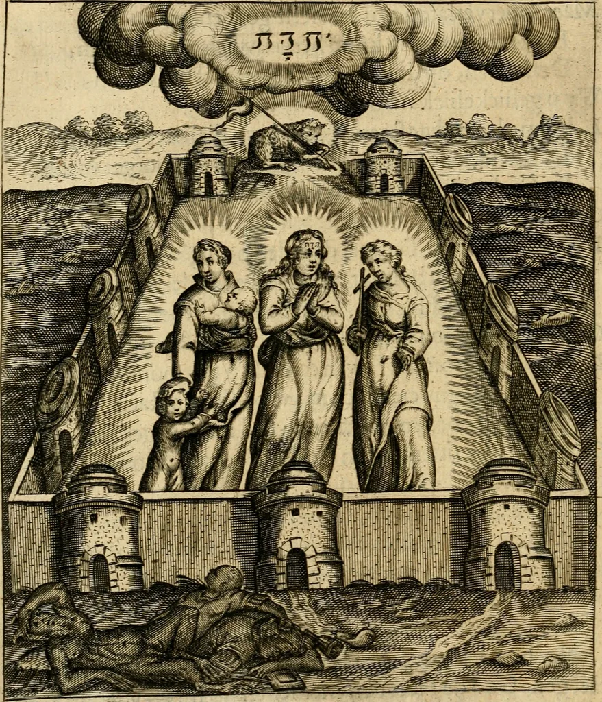 An illustration from Emblemata : emblemes chrestienes et morales : sinne-beelden, streckende tot christelicke bedenckinghe ende leere der zedicheyt, 1625, leaf 177