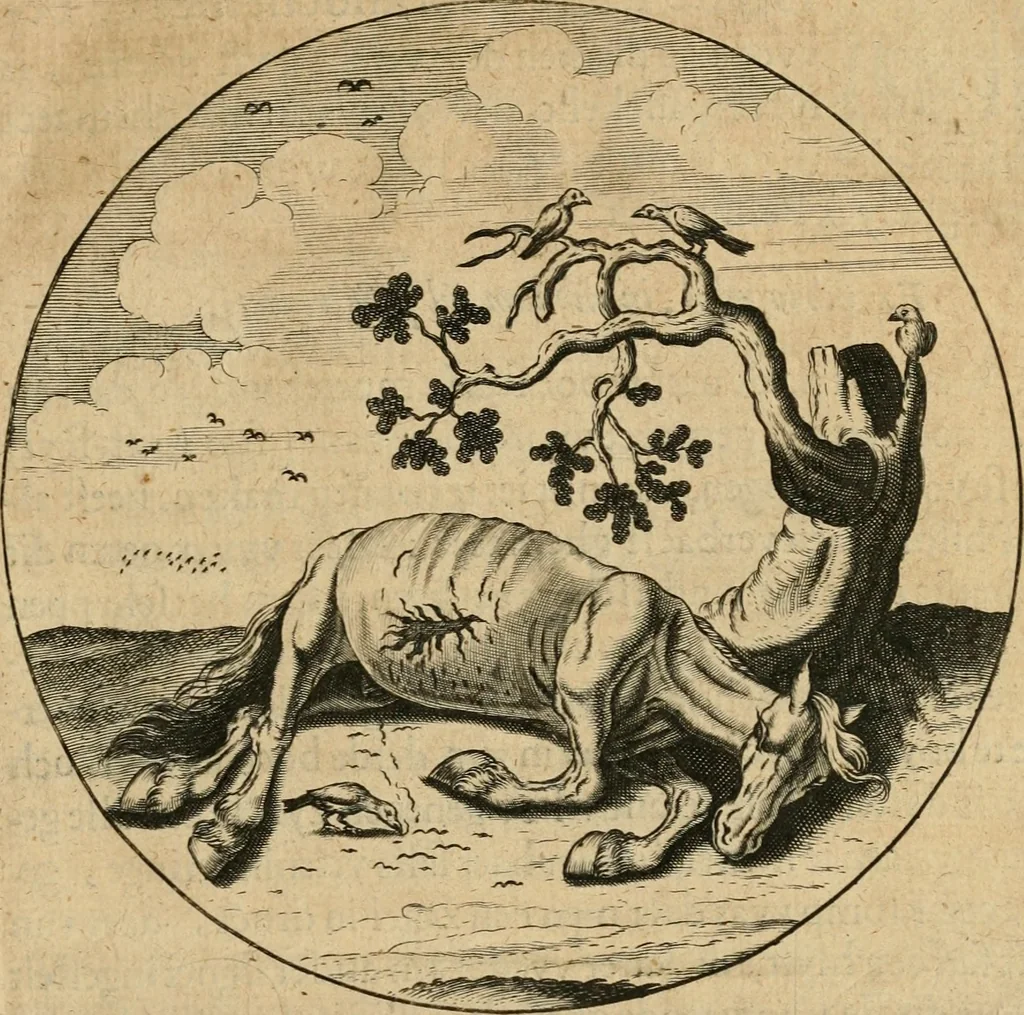 An illustration from Emblemata : emblemes chrestienes et morales : sinne-beelden, streckende tot christelicke bedenckinghe ende leere der zedicheyt, 1625, leaf 28
