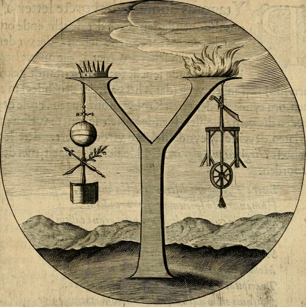 An illustration from Emblemata : emblemes chrestienes et morales : sinne-beelden, streckende tot christelicke bedenckinghe ende leere der zedicheyt, 1625, leaf 282