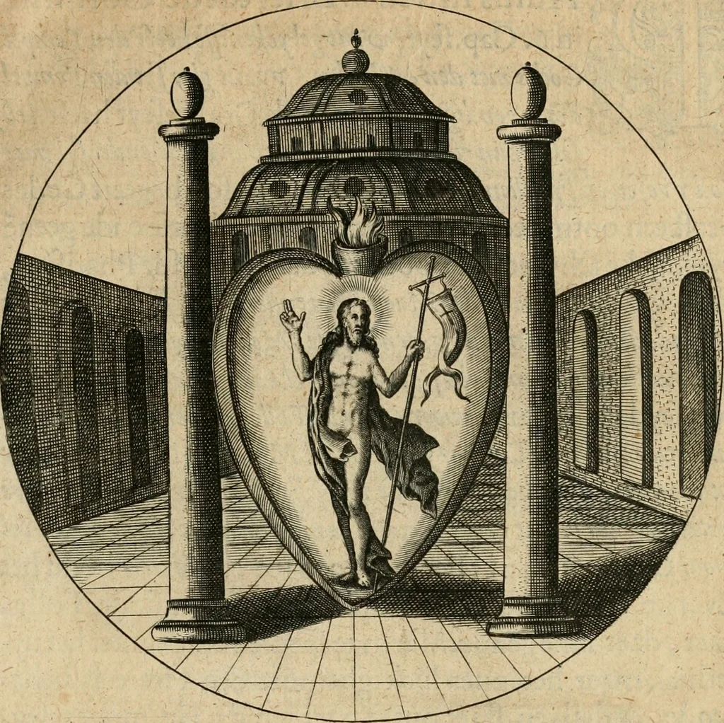 An illustration from Emblemata : emblemes chrestienes et morales : sinne-beelden, streckende tot christelicke bedenckinghe ende leere der zedicheyt, 1625, leaf 40
