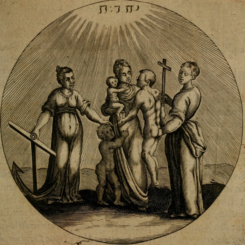 An illustration from Emblemata, Emblemes chrestienes, et morales. Sinne-beelden streckende tot Christelicke bedenckinghe ende leere der zedicheyt, 1625, leaf 116
