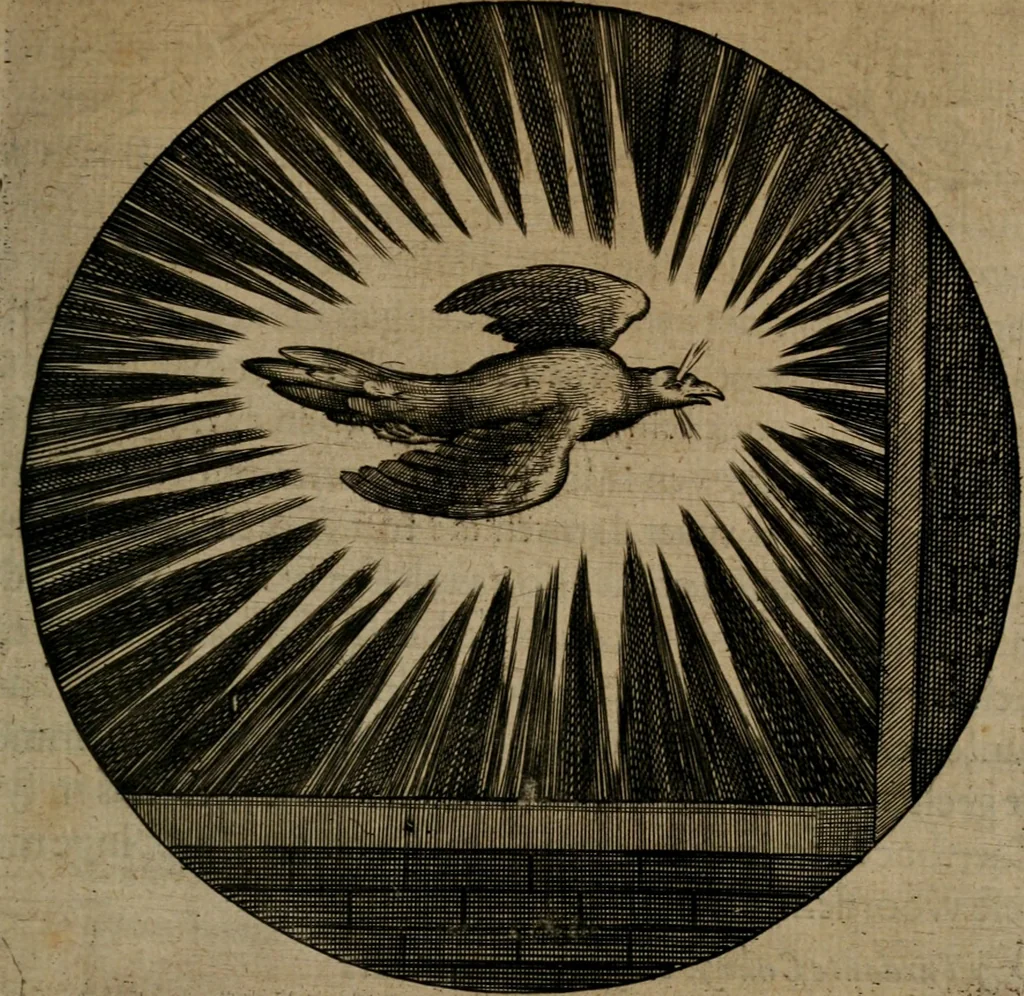 An illustration from Emblemata, Emblemes chrestienes, et morales. Sinne-beelden streckende tot Christelicke bedenckinghe ende leere der zedicheyt, 1625, leaf 204