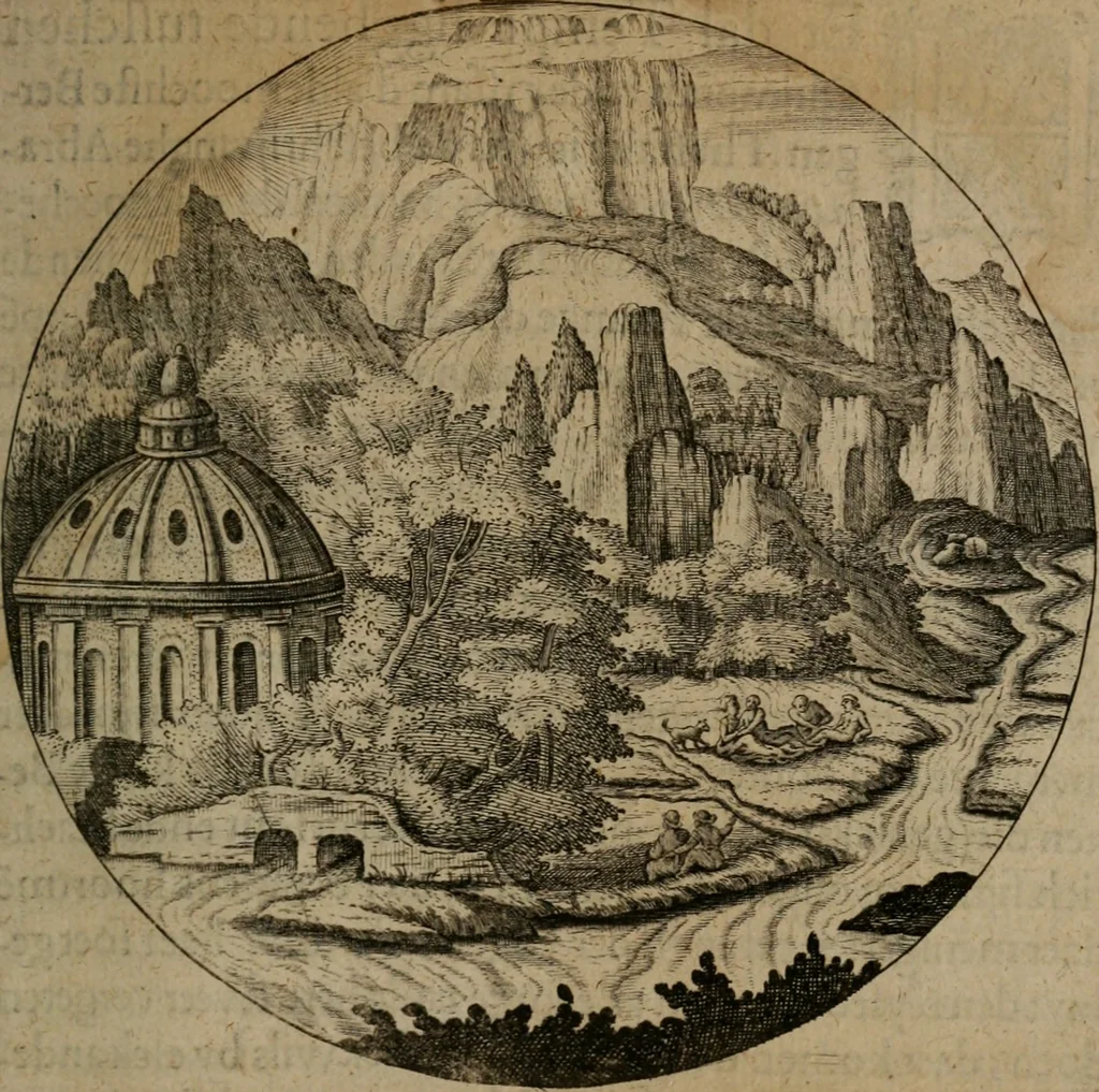 An illustration from Emblemata, Emblemes chrestienes, et morales. Sinne-beelden streckende tot Christelicke bedenckinghe ende leere der zedicheyt, 1625, leaf 32