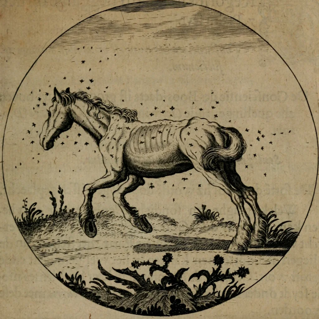 An illustration from Emblemata, Emblemes chrestienes, et morales. Sinne-beelden streckende tot Christelicke bedenckinghe ende leere der zedicheyt, 1625, leaf 72