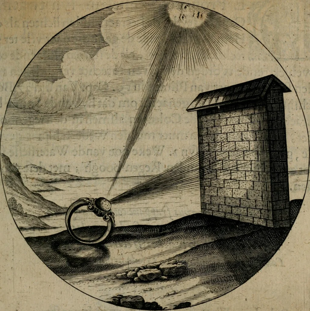 An illustration from Emblemata, Emblemes chrestienes, et morales. Sinne-beelden streckende tot Christelicke bedenckinghe ende leere der zedicheyt, 1625, leaf 76