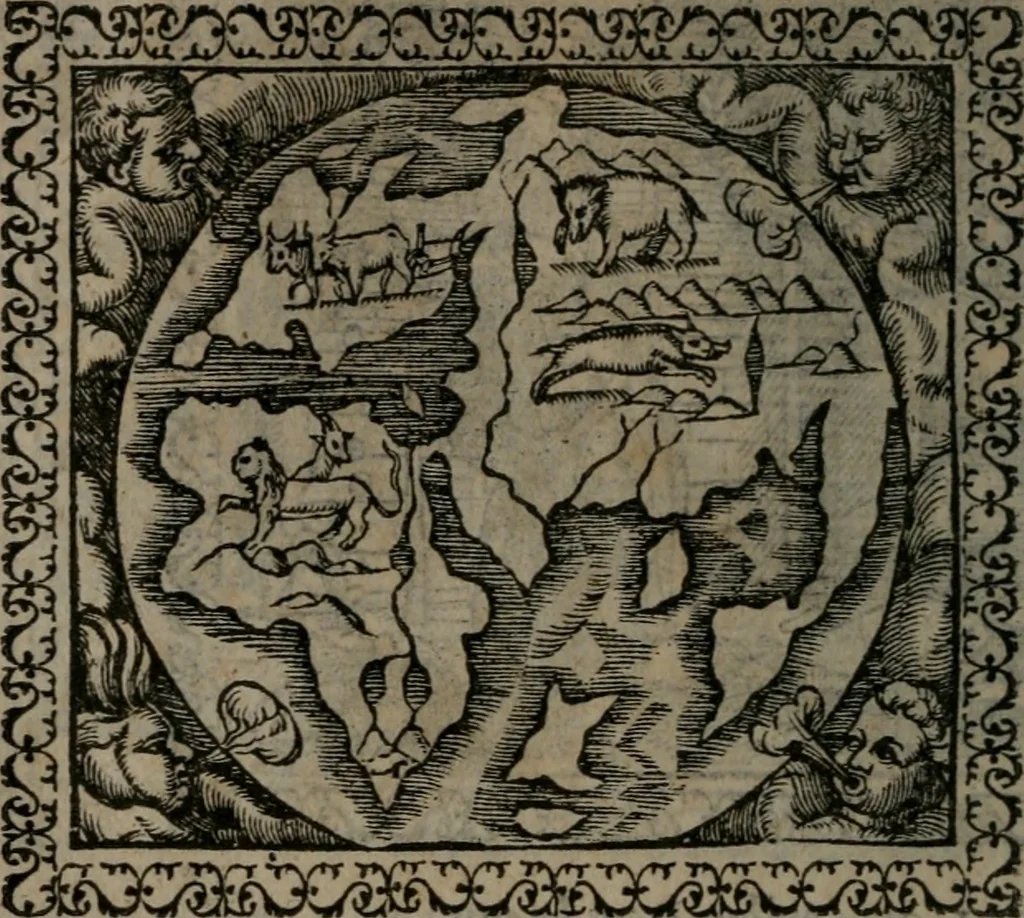 An illustration from Emblemata : et aliquot nummi antiqui operis, 1566, leaf 101
