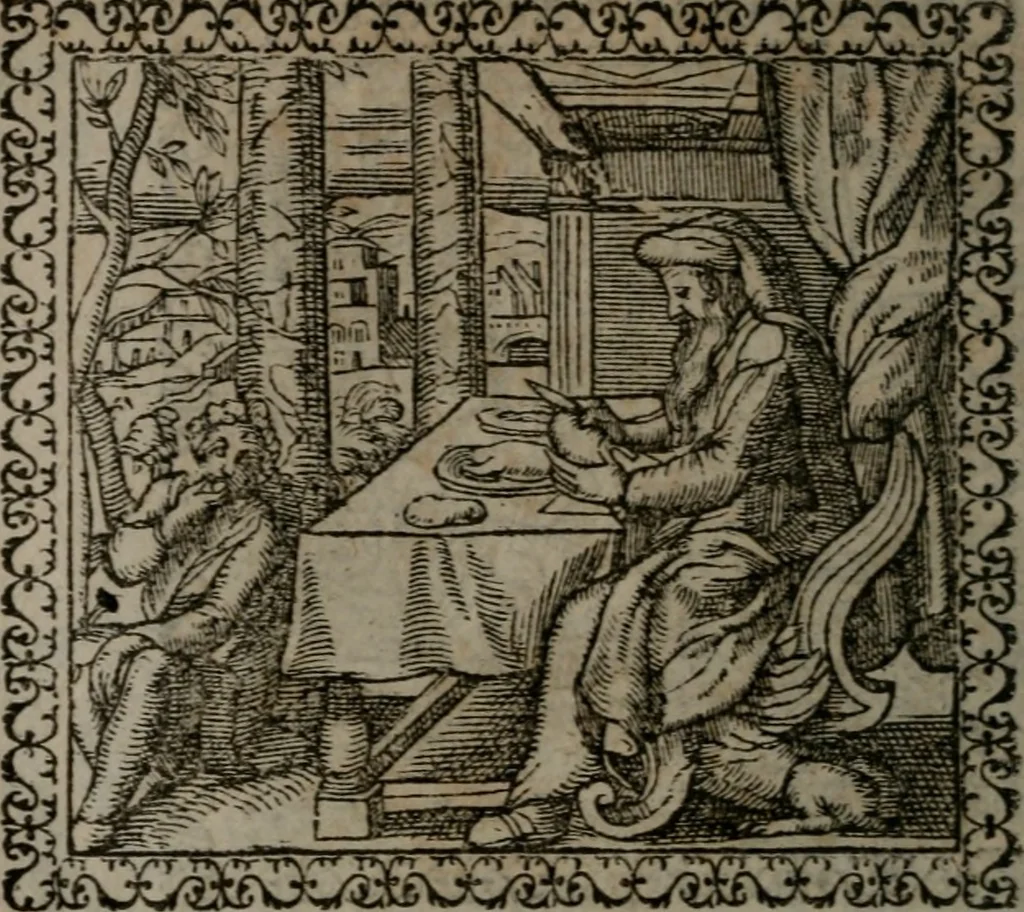 An illustration from Emblemata : et aliquot nummi antiqui operis, 1566, leaf 115