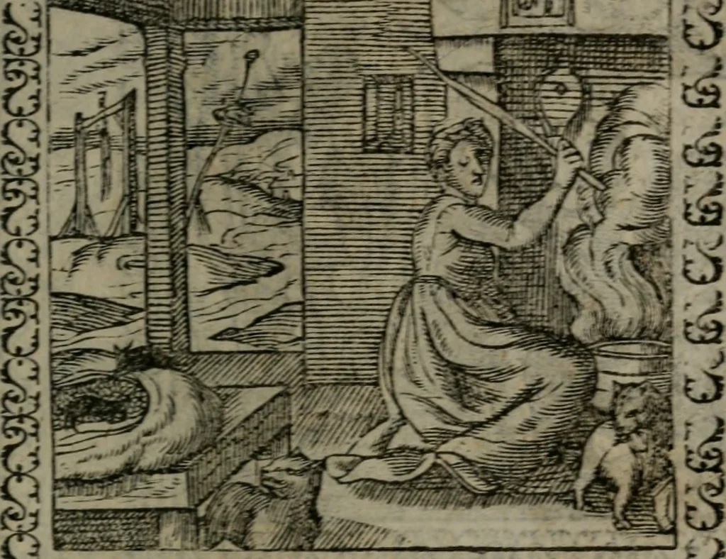 An illustration from Emblemata : et aliquot nummi antiqui operis, 1566, leaf 130