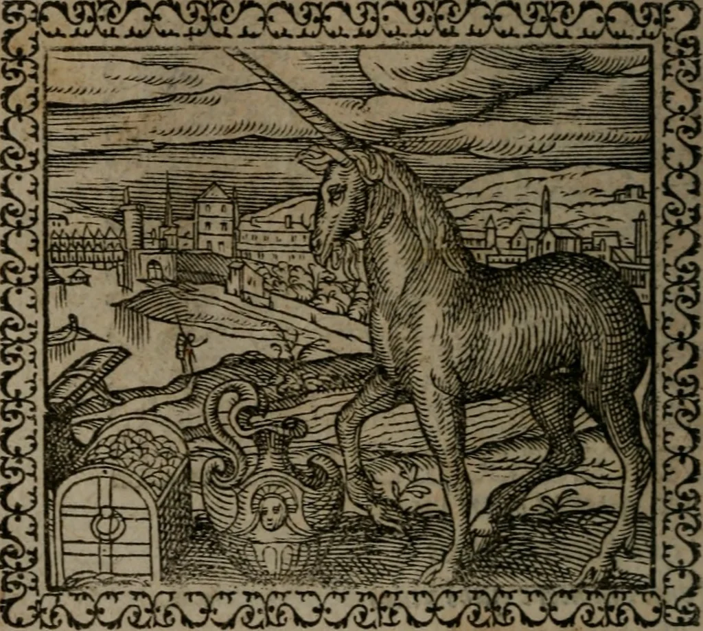 An illustration from Emblemata : et aliquot nummi antiqui operis, 1566, leaf 149