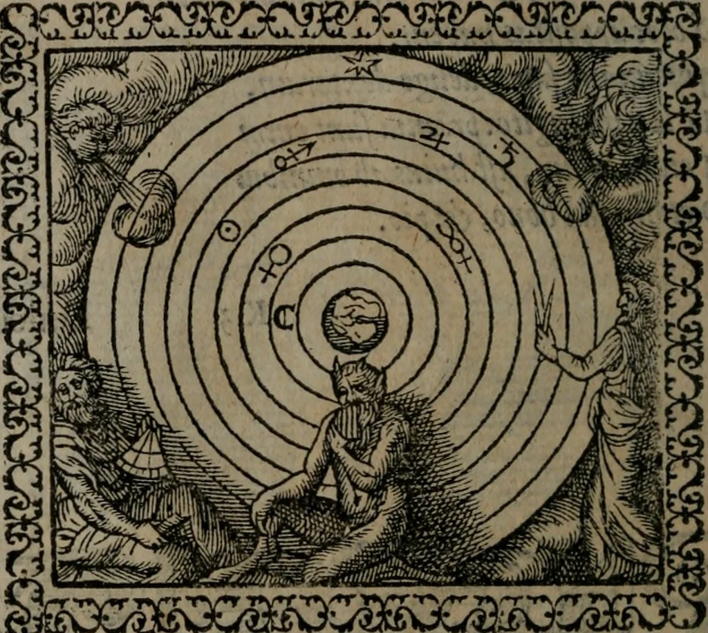 An illustration from Emblemata : et aliquot nummi antiqui operis, 1566, leaf 155