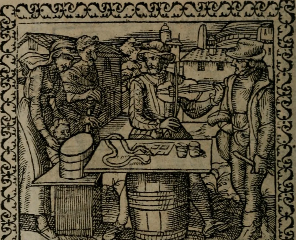 An illustration from Emblemata : et aliquot nummi antiqui operis, 1566, leaf 167