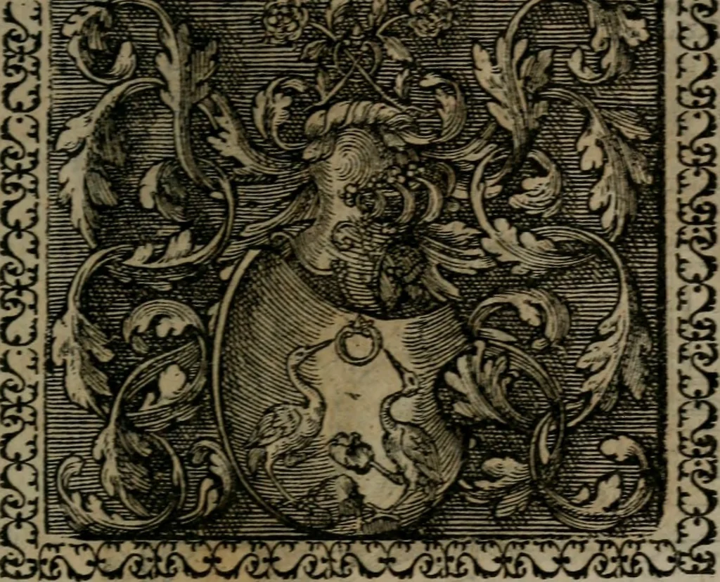 An illustration from Emblemata : et aliquot nummi antiqui operis, 1566, leaf 178